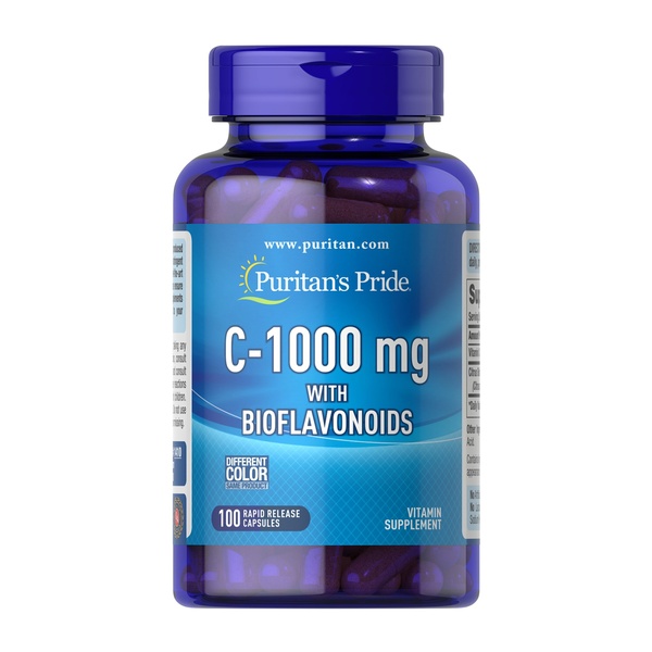 Vitamin C-1000 mg with Bioflavonoids - 100 caps