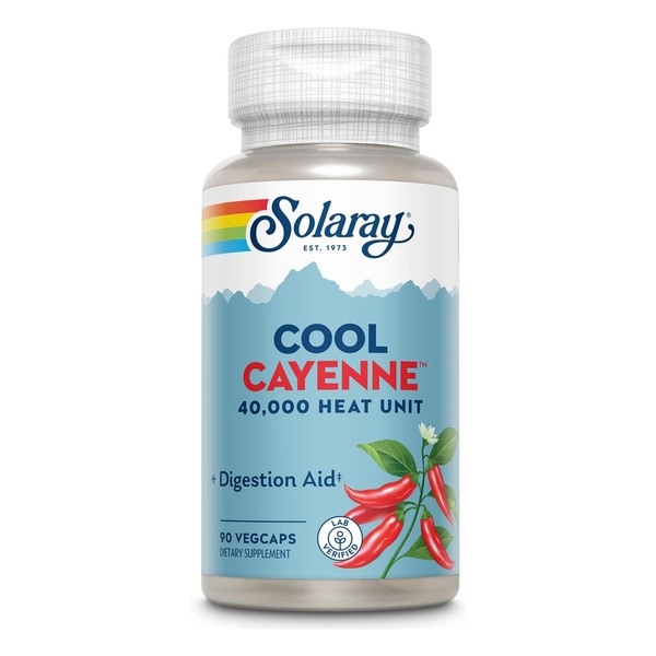 Cool Cayenne Pepper 40,000 HU 600mg - 90 vcaps
