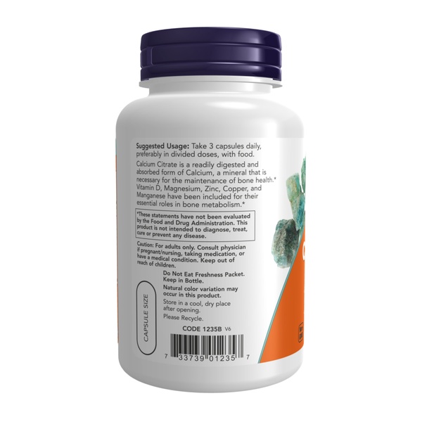 (12.02 Очікування) Calcium Citrate Caps - 240 vcaps