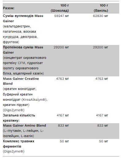 BIg Mass Gainer - 3000g Chocolate