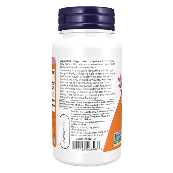 (12.02 Очікування) D-Mannose 500mg - 240 vcaps