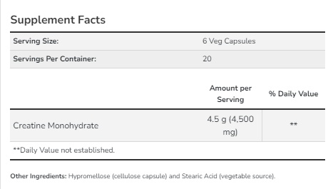 (12.02 Очікування) Creatine 750mg - 120 caps