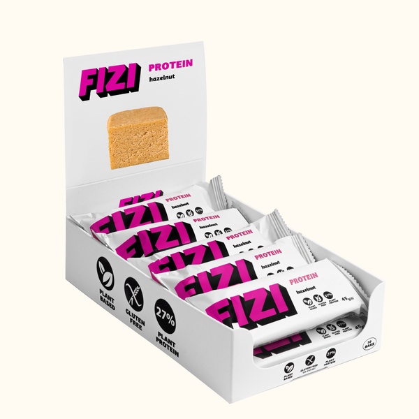 FIZI Protein Bar - 10х45g Hazelnut (Пошкоджена упаковка)