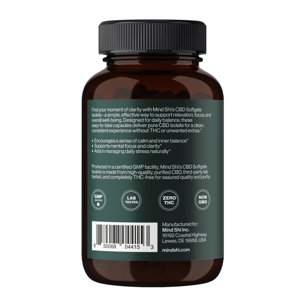 CBD Isolate 1500 mg - 60 softgels