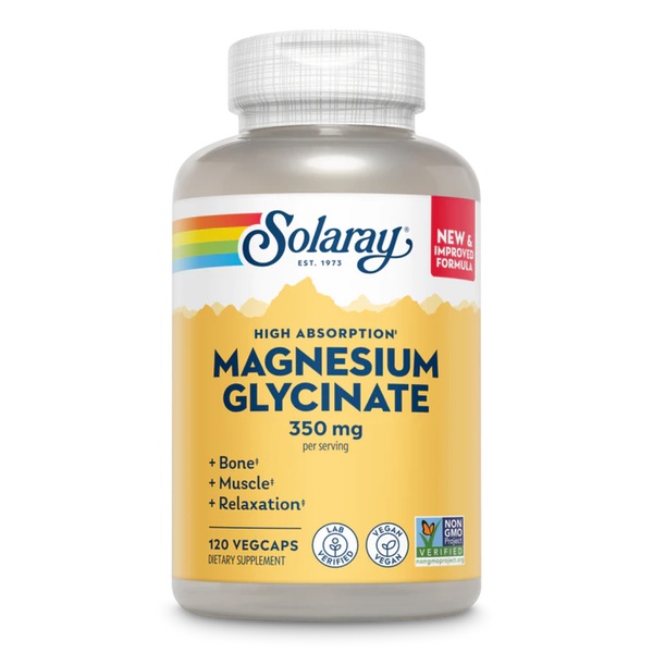 Magnesium Glycinate 350mg - 120 vcaps (Пошкоджена банка)