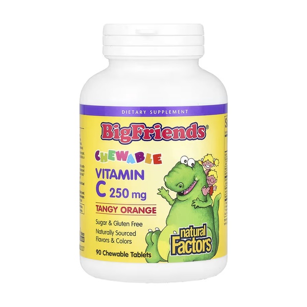 BigFriends Vitamin C 250mg - 90 tabs Orange