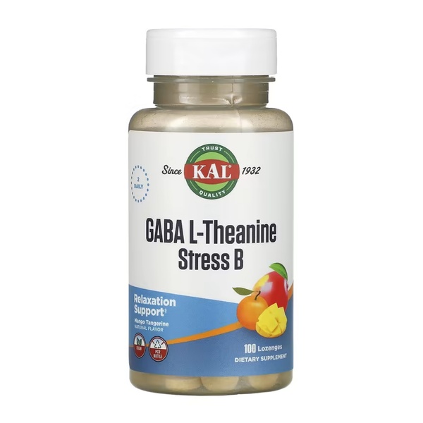 (22.07 Очікування) GABA L-Theanine Stress B - 100 lozenges
