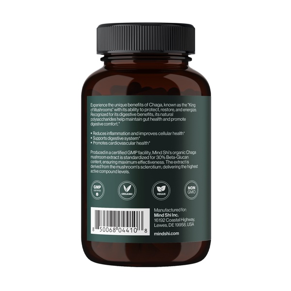 Chaga Mushroom 1000 mg - 60 vegcaps (Без етикетки)