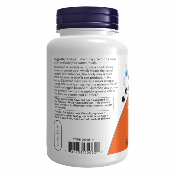 (12.02 Очікування) L-Glutamine 500mg - 120 vcaps