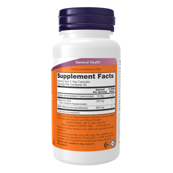 (12.02 Очікування) Hyaluronic Acid 50mg+MCM - 120 vcaps