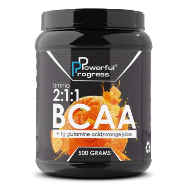 BCAA 2:1:1 + Glutamine - 500g Orange