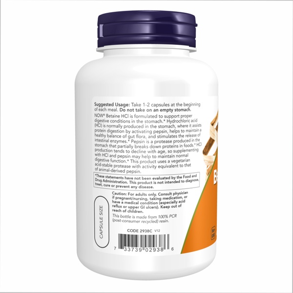 (12.02 Очікування) Betaine HCI 648mg - 120vcaps