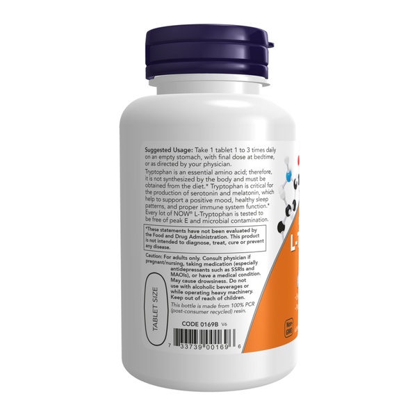 (12.02 Очікування) L-Tryptophan Double Strength 1000mg - 60 tabs