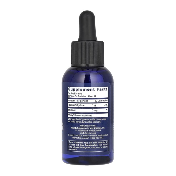 Fast-Acting Liquid Melatonin (Citrus-Vanilla) - 2 fl oz
