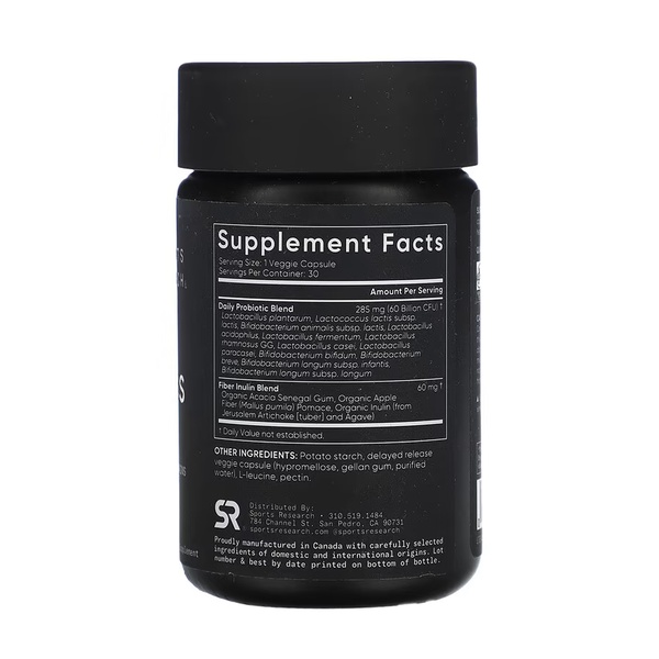 Daily Probiotics with Prebiotics 60 Billion CFU - 30 veggie capsules