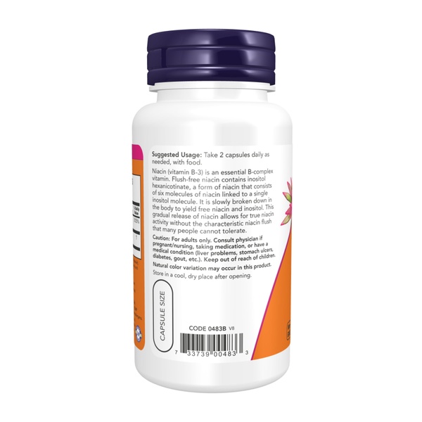 Flush-Free Niacin 250mg - 180 vcaps