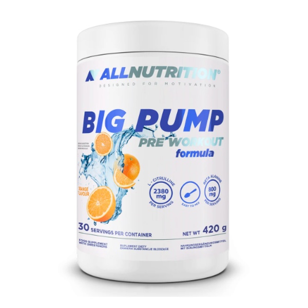 (19.05 Очікування) Big Pump Pre Workaut Formula - 420g Orange