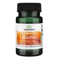 Biotin 5000mcg - 60 Chewables Cherry Flavor