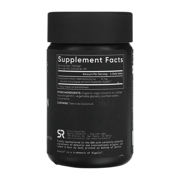 Astaxanthin 12mg - 60 softgels