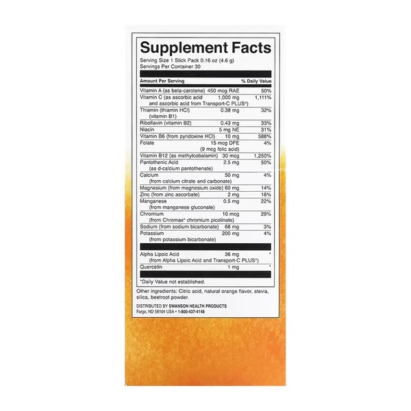 Energy C with Electrolytes - 30 packs Orange (Пошкоджена упаковка)