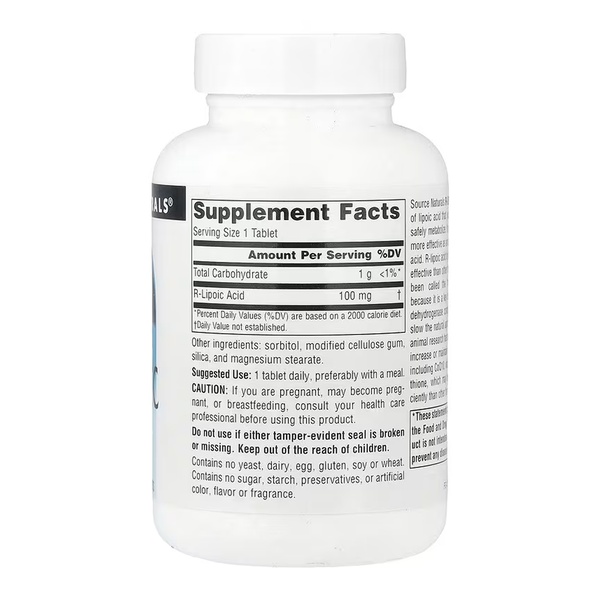 R-Lipoic Acid 100 mg - 120 tabs