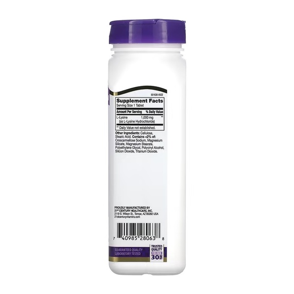 L-Lysine 1000 mg - 90 tabs