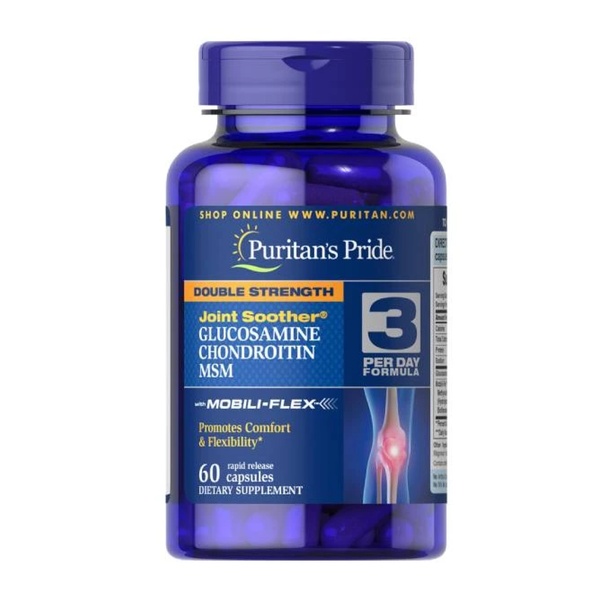 Glucosamine Chondroitin MSM Double Strength - 60 Caplets (Пошкоджена банка)
