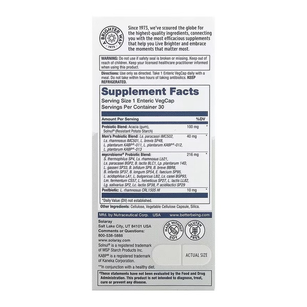 Complete Probiotic Men's - 30 vcaps