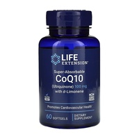 Super-Absorbable CoQ10 (Ubiquinone) with d-Limonene	100mg - 60 softgels