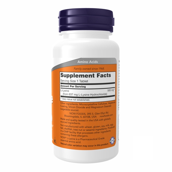 LYSINE 500mg - 100 tabs