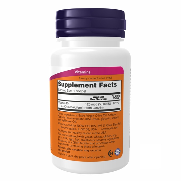 (12.02 Очікування) VIT D-3 5000 IU - 240 sgels