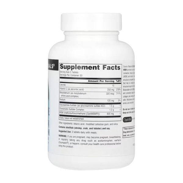 Glucosamine Chondroitin Complex with MSM - 60 tabs
