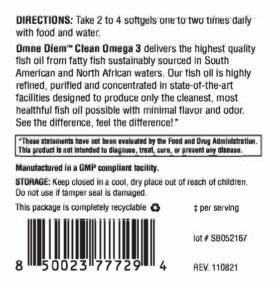 Clean Omega 3 - 120 Softgels