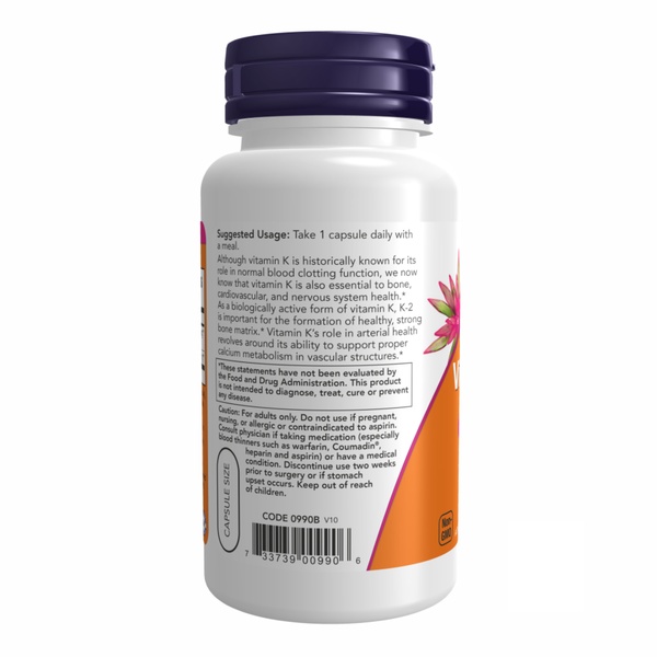 (12.02 Очікування) Vitamin K-2 100mcg - 100 vcaps