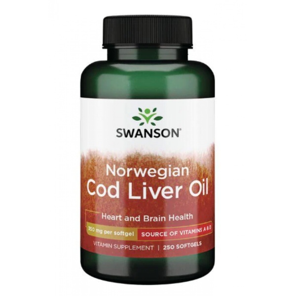 Norwegian Cod Liver Oil - 350mg - 250Sgels