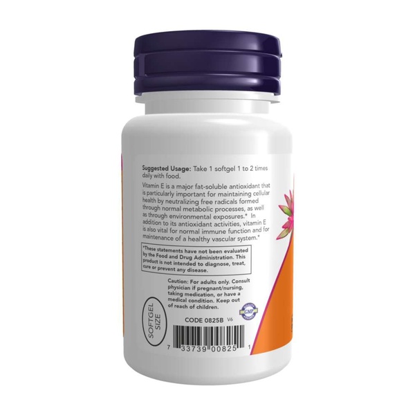 (12.02 Очікування) Vitamin E-200 D-Alpha Tocopheryl - 100 softgels
