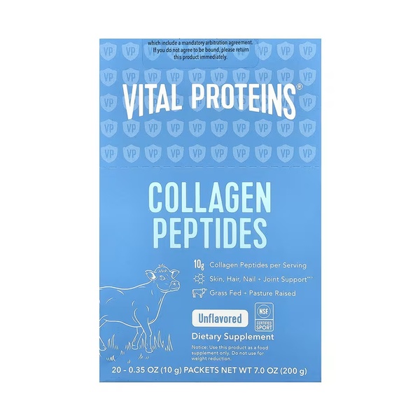 Collagen Peptides - 200g Unflavored (20 Packets)