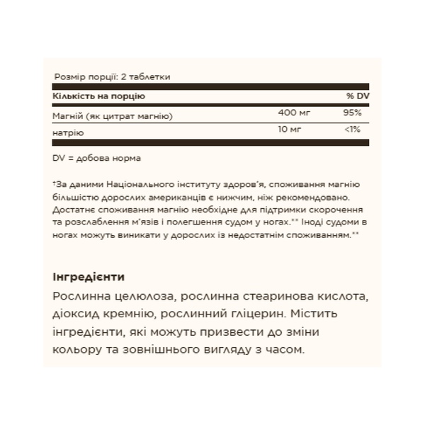 19.01 (Очікування) Magnesium Citrate - 60 tabs