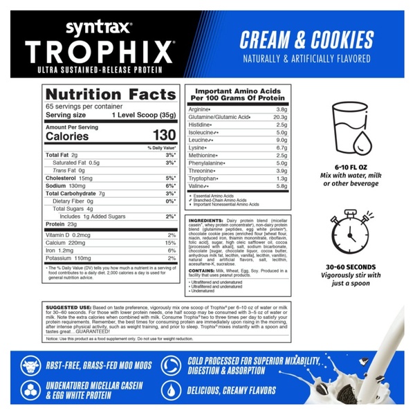 Trophix - 2270g Creamy Cookies
