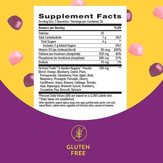 (20.02 Очікування) Calcium + D3 Gummy - 60 ct (HFS)