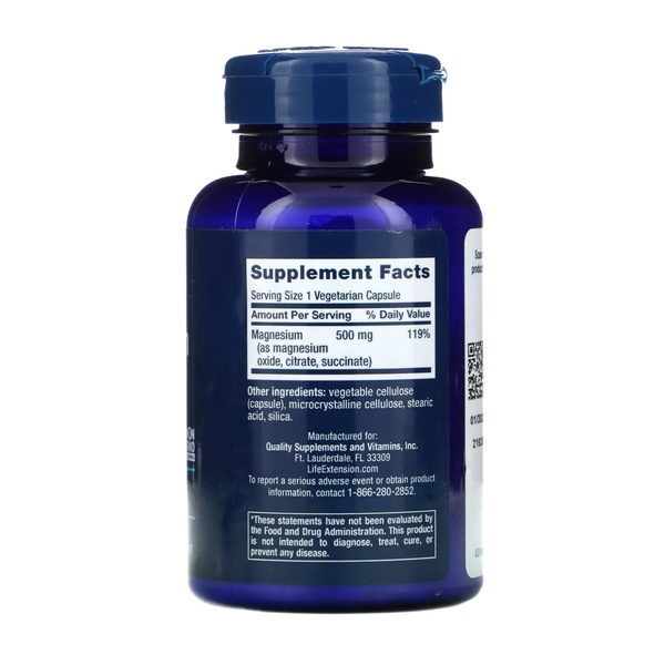 Magnesium Caps 500 mg - 100 vcaps (Затерта дата)