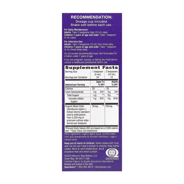 Organic Sambucus Original - 4 oz