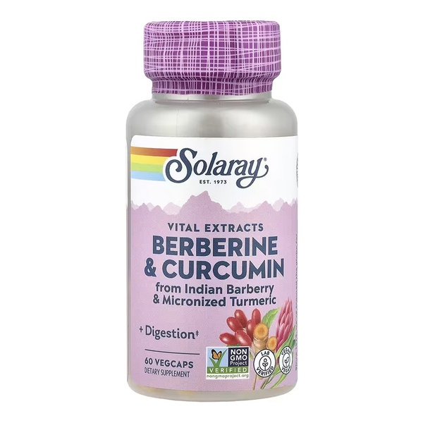 Berberine & Curcumin 600mg - 60 vcaps