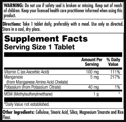 MSM 1000mg - 80 tabs