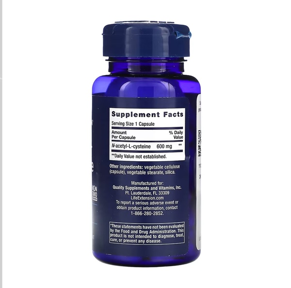 N-Acetyl-L-Cysteine (NAC) 600mg - 60 caps (До 10.26)