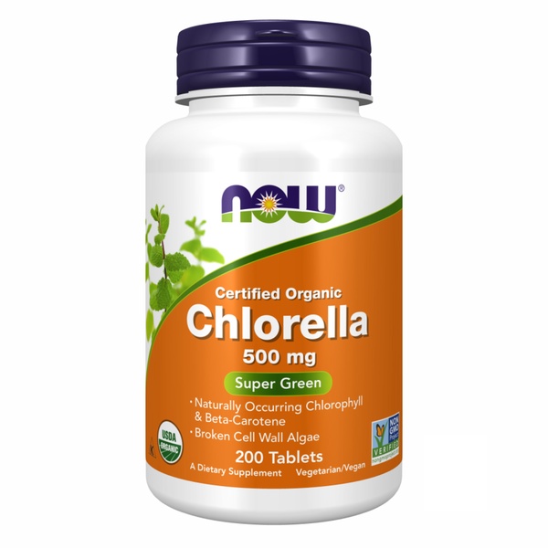 Organic Chlorella 500mg - 200 tabs