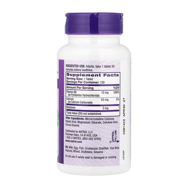 Melatonin 3mg - 120 tabs (Пошкоджена банка)