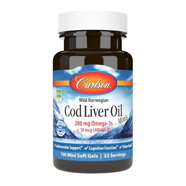 Cod Liver Oil - 100 mini softgels