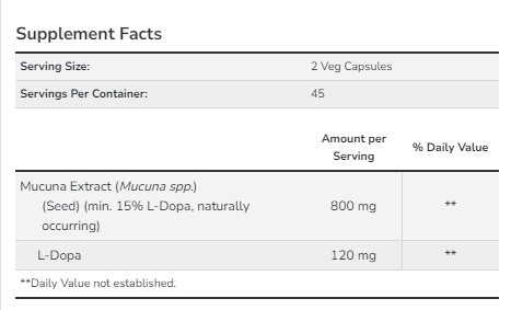 Dopa Mucuna - 90vcaps (До 10.26)