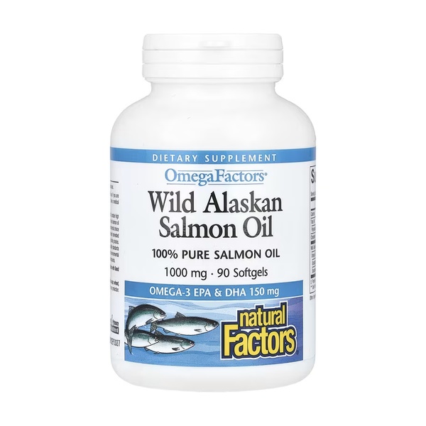 Wild Alaskan Salmon Oil 1000mg - 90 softgels